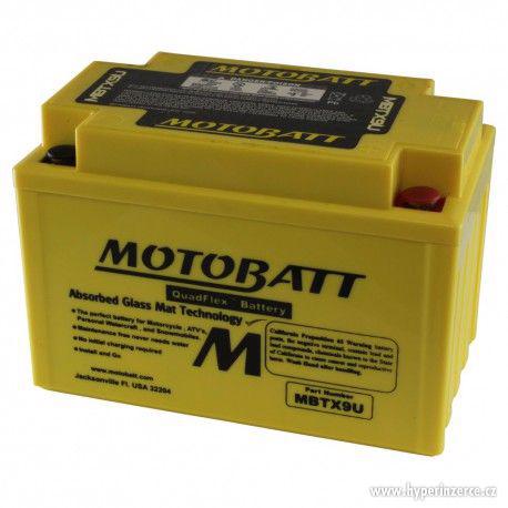 Motocyklová baterie MOTOBATT MBTX9U s technologií AGM - foto 1