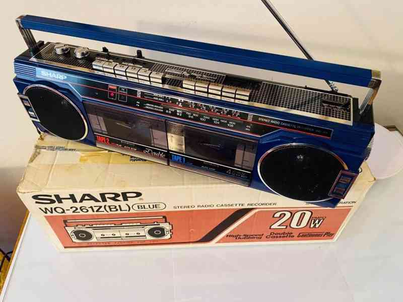 Radiomagnetofon/boombox Sharp WQ-261Z, rok 1985 - foto 3