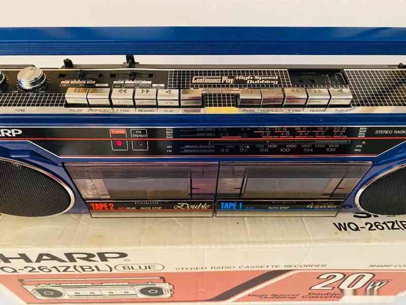 Radiomagnetofon/boombox Sharp WQ-261Z, rok 1985 - foto 2