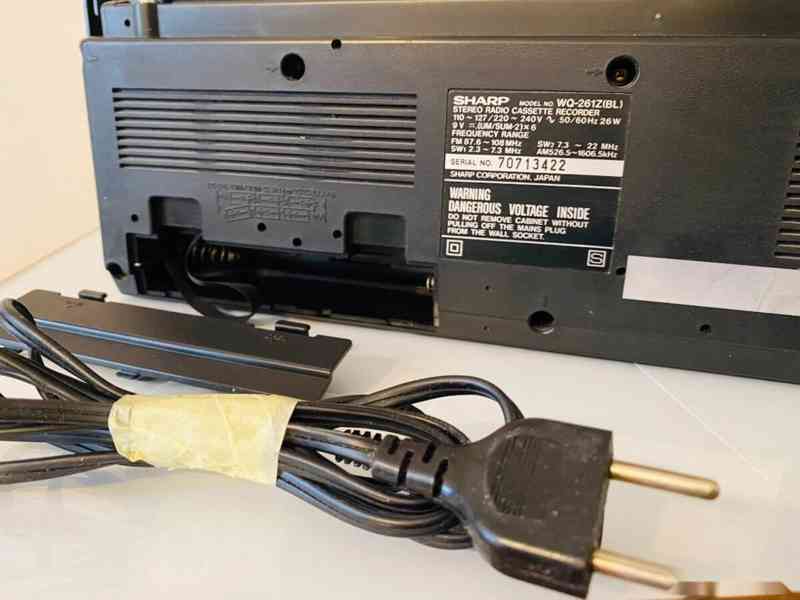 Radiomagnetofon/boombox Sharp WQ-261Z, rok 1985 - foto 17