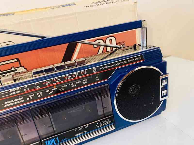 Radiomagnetofon/boombox Sharp WQ-261Z, rok 1985 - foto 9