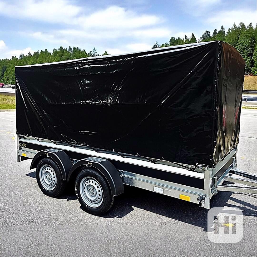 Nový přívěsný vozík +plachta 3,0mx1,50x1,45, řidičák B, DPH - foto 1