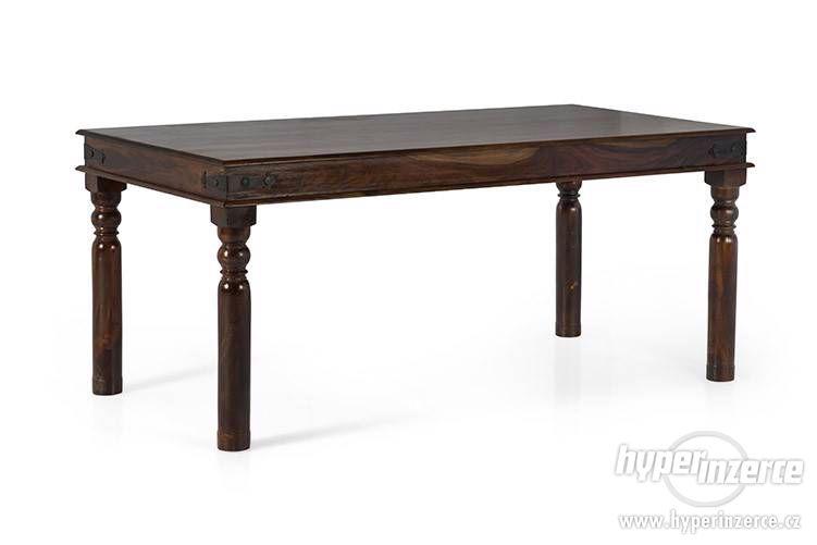 Jídelní stůl 150x90 z palisandru, dřevěný stůl z masivu - foto 1