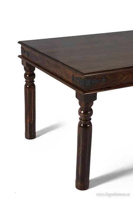 Jídelní stůl 150x90 z palisandru, dřevěný stůl z masivu - foto 3