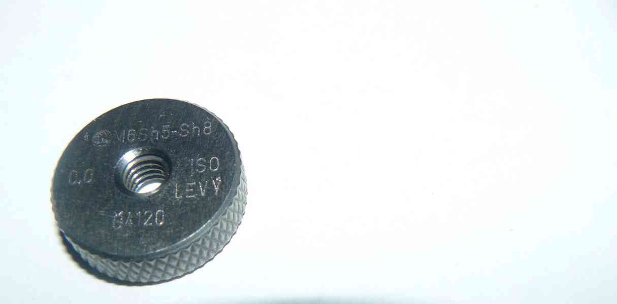 Závitový kroužek mezní M6 LEVÝ Sh5-Sh8, DOBRÝ (ČR) - foto 3