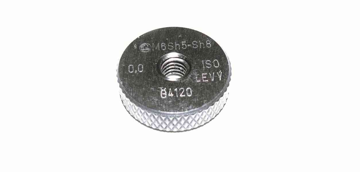 Závitový kroužek mezní M6 LEVÝ Sh5-Sh8, DOBRÝ (ČR) - foto 2