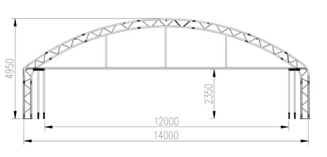 Hangár pro letadla 14x14,64 m - foto 3