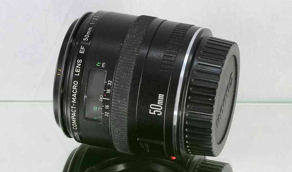 Canon EF 50mm 1:2.5 Macro lens **full-frame MACRO Objektiv - foto 4