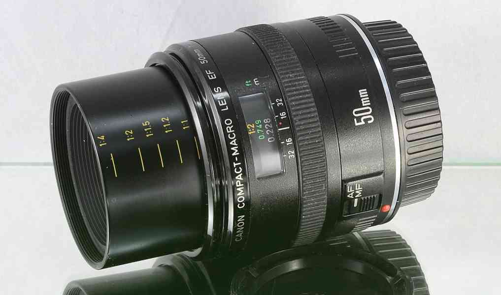 Canon EF 50mm 1:2.5 Macro lens **full-frame MACRO Objektiv - foto 5
