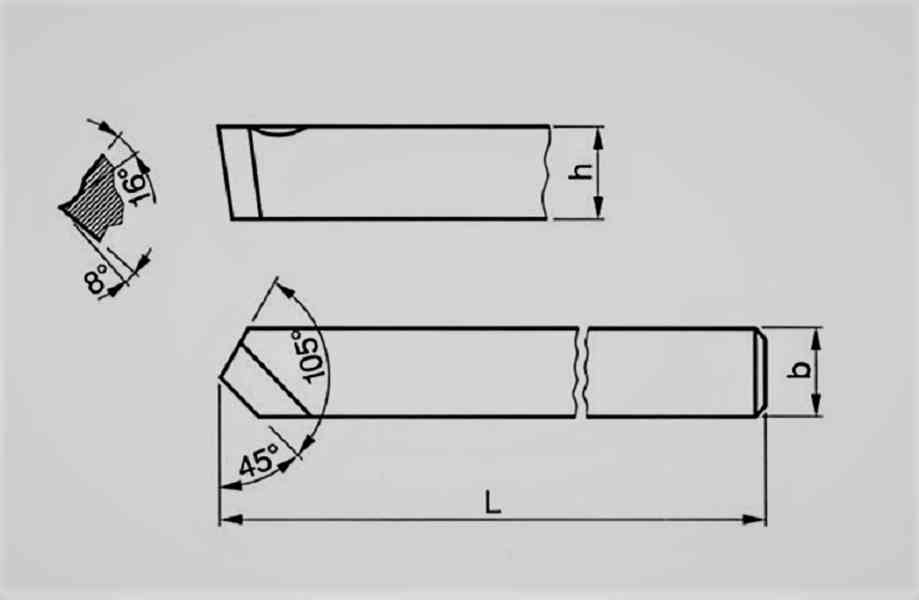 Soustružnický nůž 16x16 UBÍRACÍ přímý kovaný HSS (45°) levý  - foto 3