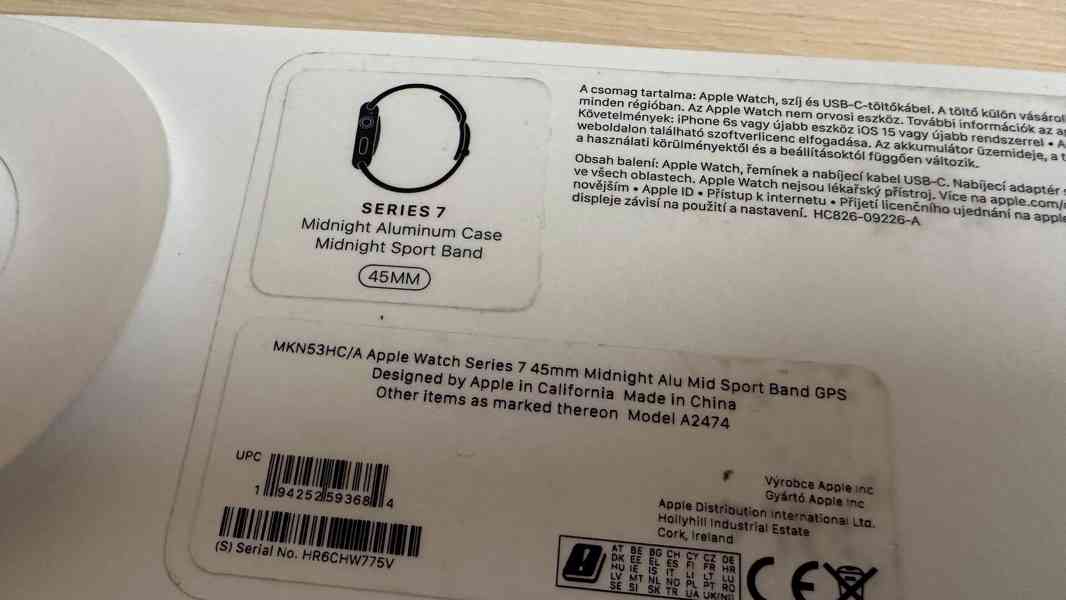 Apple Watch 7 45mm Midnight Aluminum + Sport Band - foto 4