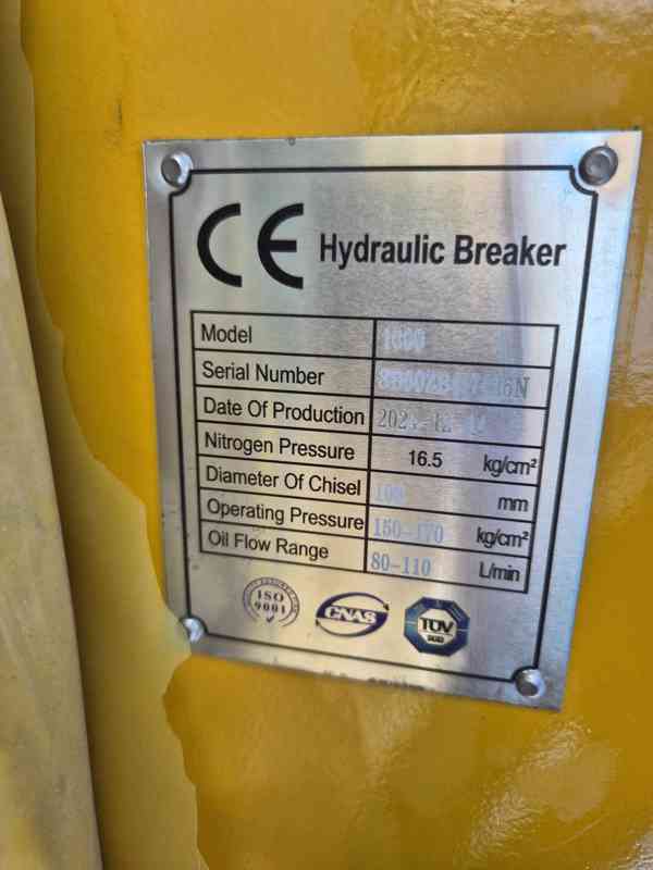 Hydraulické kladivo Prostro 1000 s upínáním S45 - foto 3