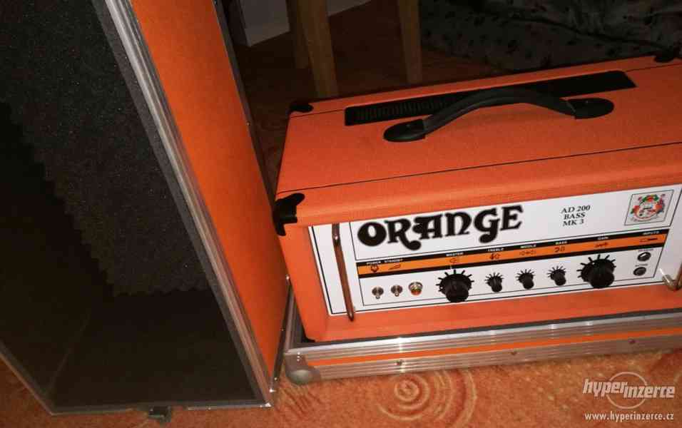 Prodám celolampový baskytarový zesilovač ORANGE AD200+case - foto 6