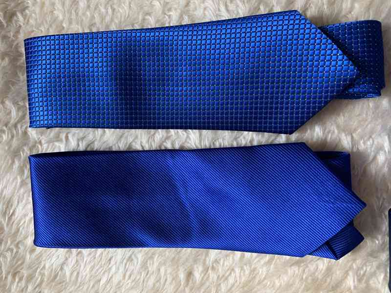 Panská kravata, královská modrá - foto 2