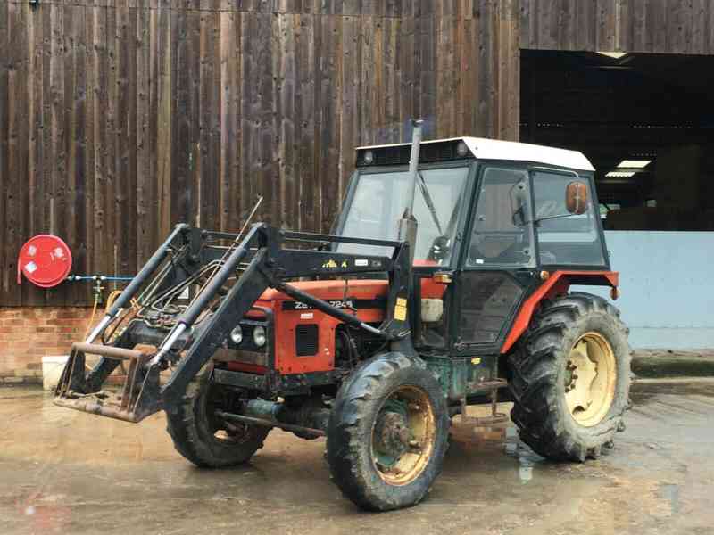  Traktor Zetor 7-245T Trima s čelním nakladačem a SPZ + Přís - foto 3