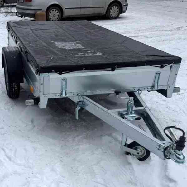 AKCE přívěsný vozík sklopný s nástavbou bočnic, DPH - foto 17