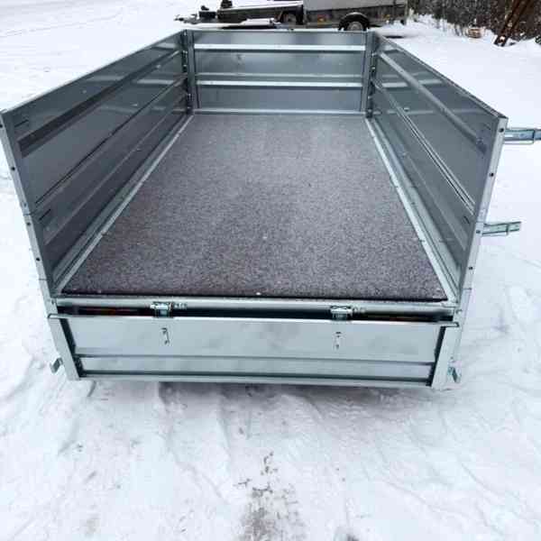 AKCE přívěsný vozík sklopný s nástavbou bočnic, DPH - foto 12