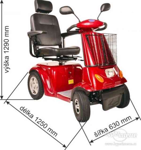 Elektrický invalidní vozík,skutr pro seniory - foto 8