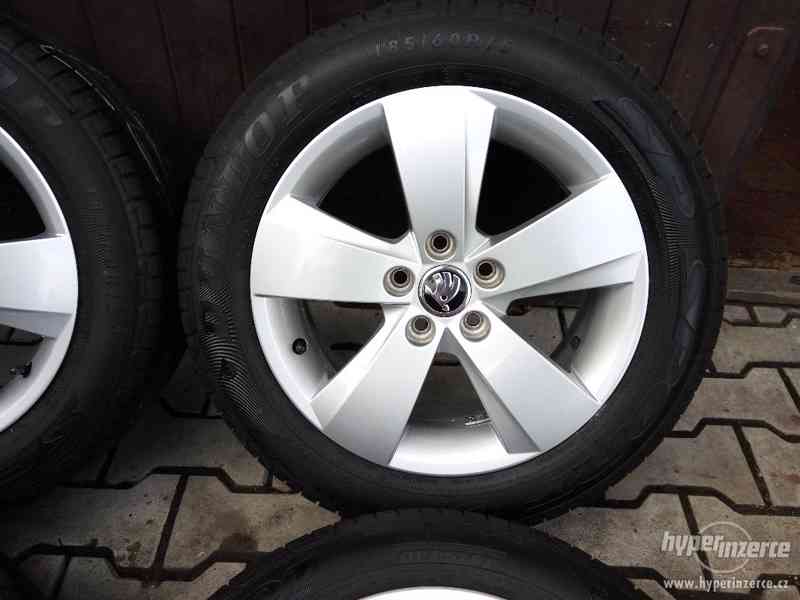 185/60R15 alu kola škoda fabia III rapid 6x15 5x100 ET38 - foto 3