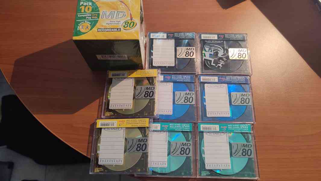 Nabízím dnes již v tomto stavu vzácné nosiče MiniDisc Hi-MD