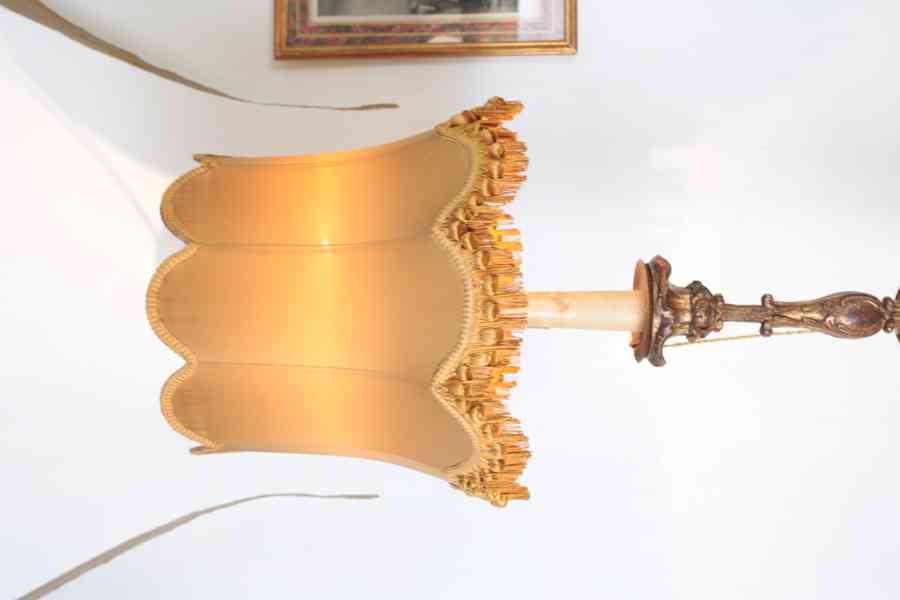 Barokní dřevěný svícen - Lampa - foto 4