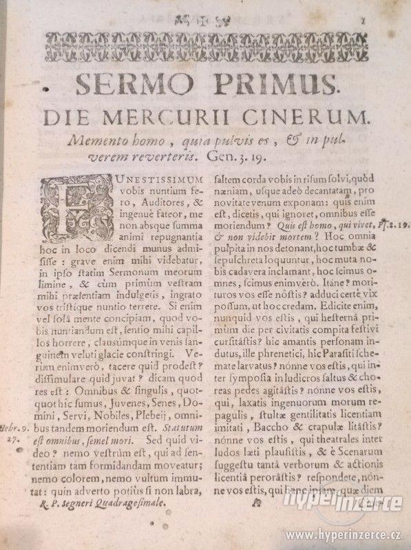 Stará kniha: R. P. Pauli Segneri Societatis Jesu z r. 1735 - foto 5