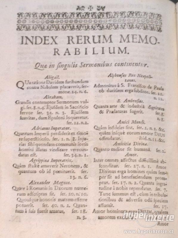 Stará kniha: R. P. Pauli Segneri Societatis Jesu z r. 1735 - foto 6