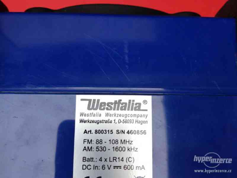 Rádio Westfalia  Professional   Na baterii  nebo do zásuvky. - foto 5
