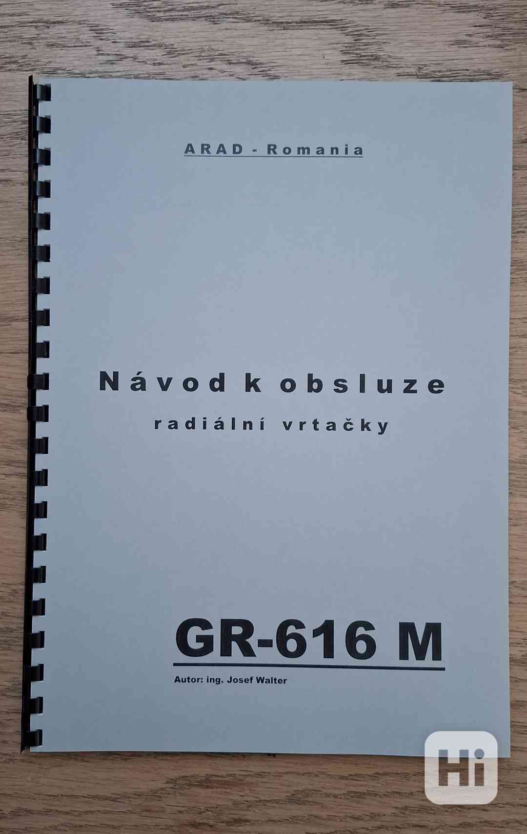 Návod rad. vrtačky GR-616M - foto 1