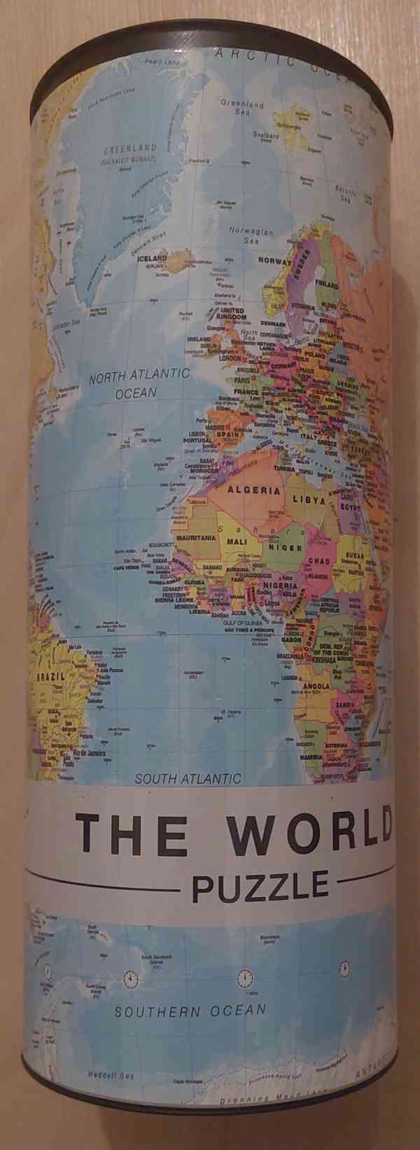 Puzzle Mapa sveta World 1000 dilku