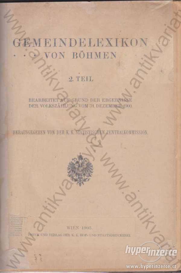 Gemeindelexikon von Böhmen 1905 - foto 1
