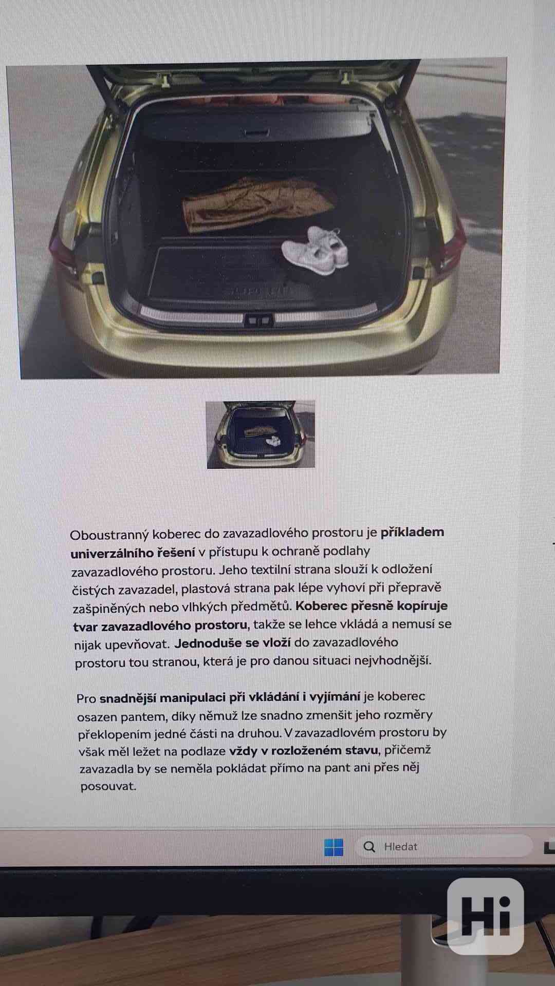 Prodam novy gumovy koberec do kufru superb combi 4 - foto 1