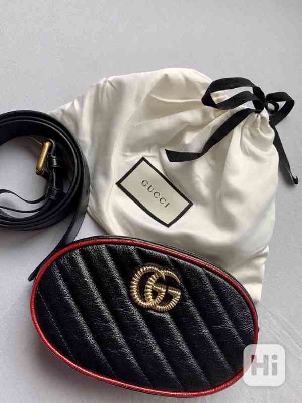 Gucci GG Marmont Matelassé Taška na opasek 85 černá Dámská - foto 1