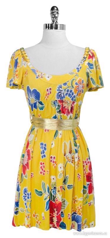 DOLCE GABBANA Chain Floral Dress, Yellow 992931 - foto 1