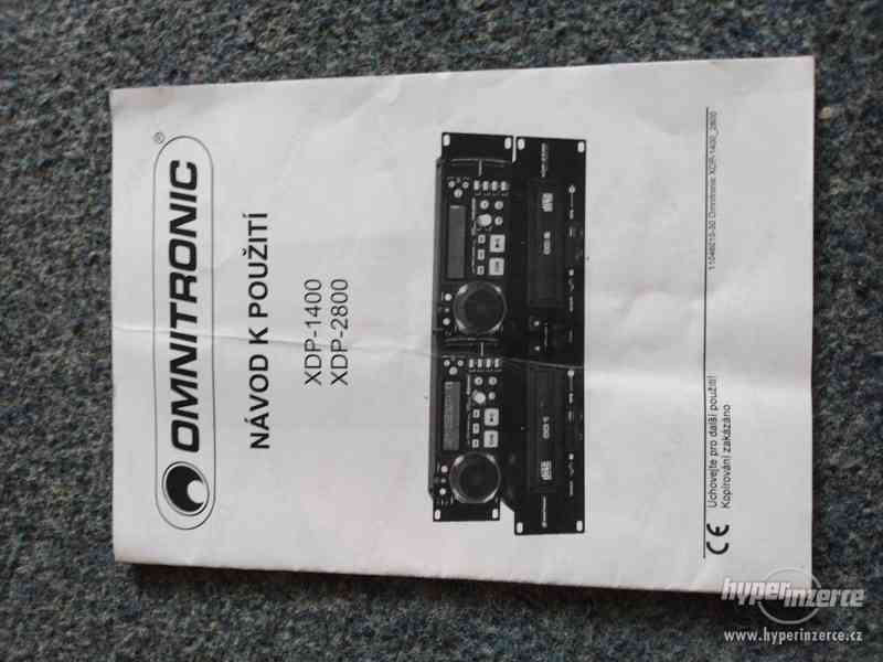Dvojitý přehrávač pro DJe (CD USB SD MP3)Omnitronic XDP-2800 - foto 27