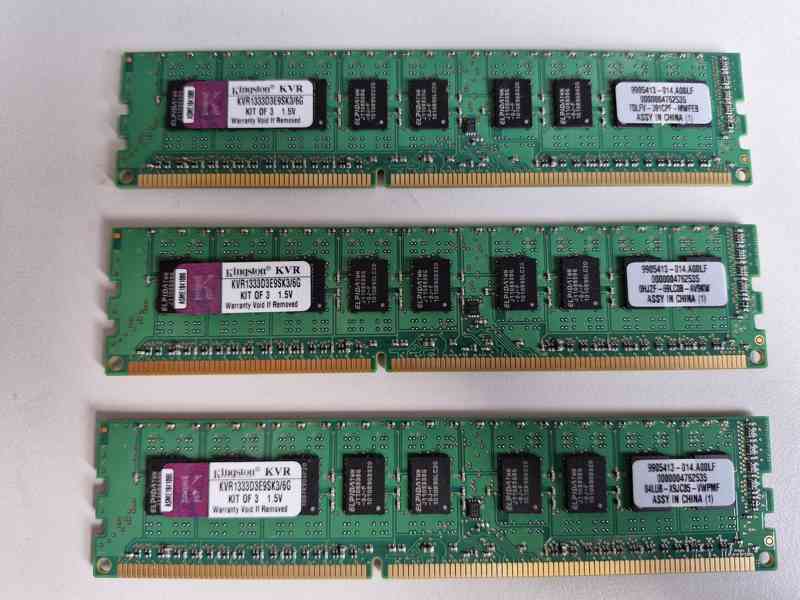 2x kit pameti Kingston DDR3 4GB a 6GB - foto 2