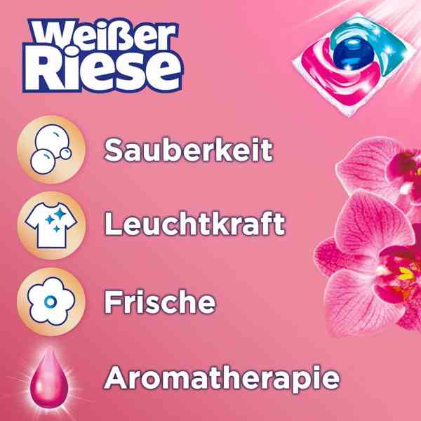 Weißer Riese Color Trio-Caps Aromaterapie orchidej (120 prac - foto 3