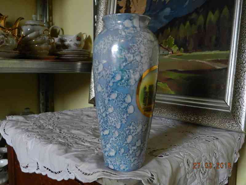Hezká porcelánová váza Vichy - J E Saxe Germany - foto 3
