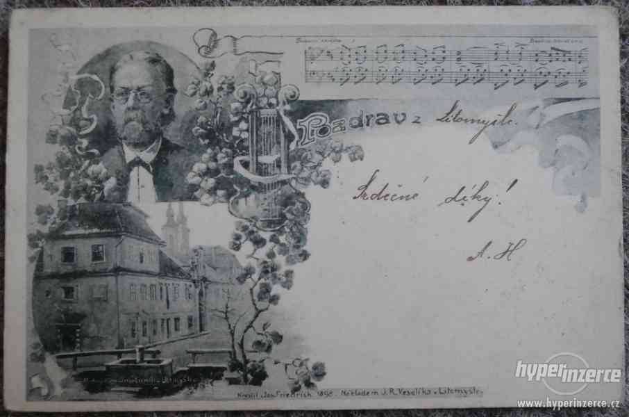 Bedřich Smetana - Litomyšl 1898 litografie, DA, RU, MF - foto 1