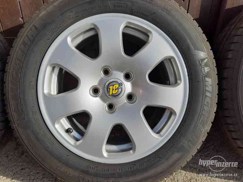 Letní alu kola 5x112 r15 et39,pneu 195/65/15/Michelin - foto 3