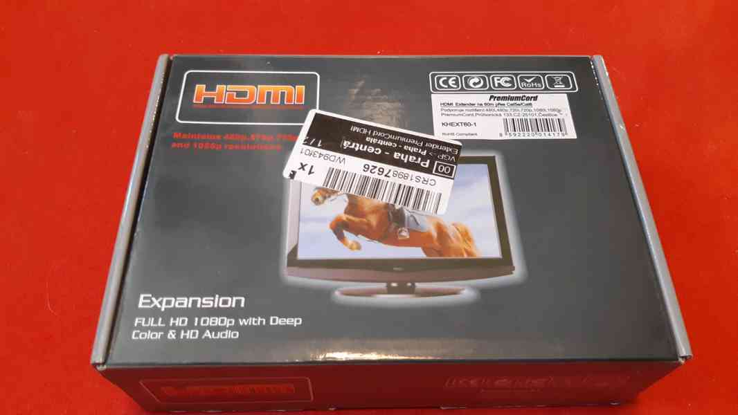 HDMI Extender na 60m přes CAT 5e,Cat 6, Premium Cord - foto 2