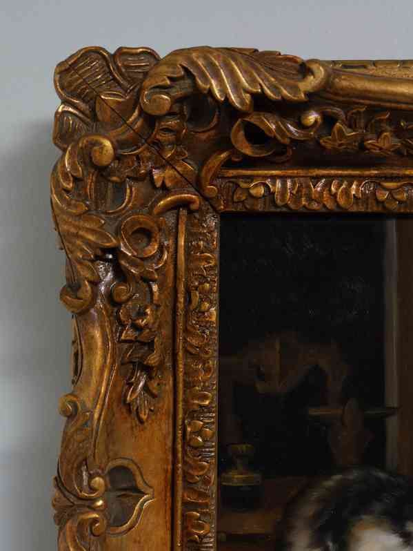 Obraz koťátka. Olej na desce 54 X 44 cm - foto 3