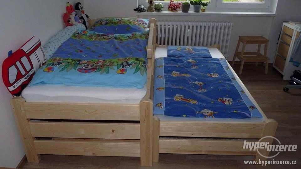 Dětská postel z masivního smrku 45 mm