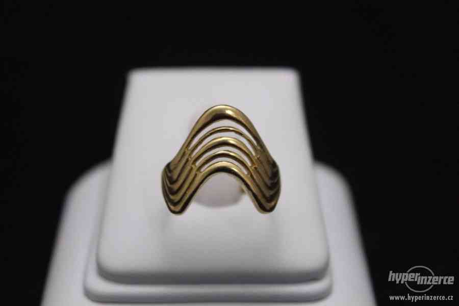 Krásný zlatý prsten 4.96 g - foto 4