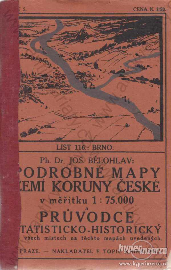 Podrobné mapy zemí koruny České v měřítku 1:75 000 - foto 1