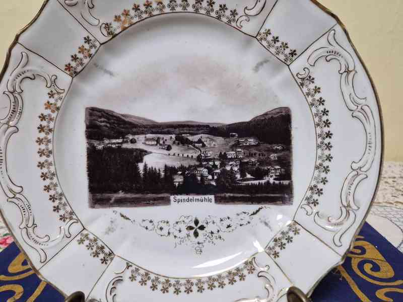 Krásný dekorační Talíř Špindlerův  Mlýn Krkonoše - foto 2