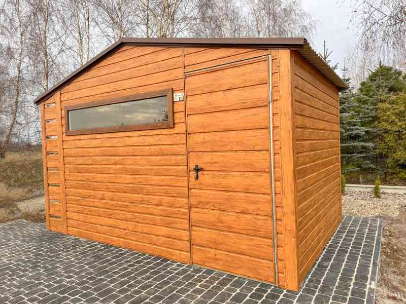 Zahradní domek 3,5x3m + přístřešek 0,5m - dveře - okno TS962 - foto 2
