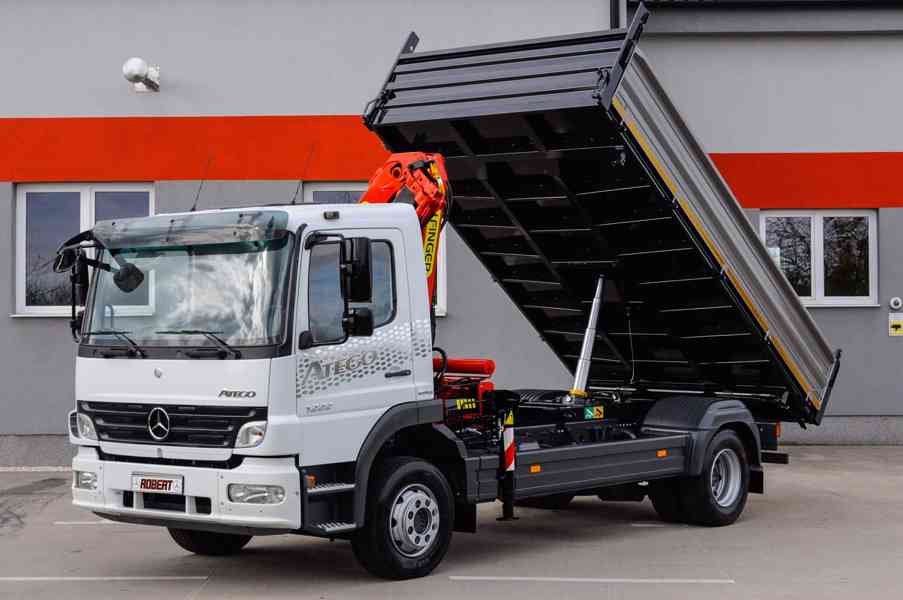 MERCEDES ATEGO 1222 TŘÍSTRANNÝ SKLÁPĚČ HYDRAULICKÁ RUKA EU4 - foto 78