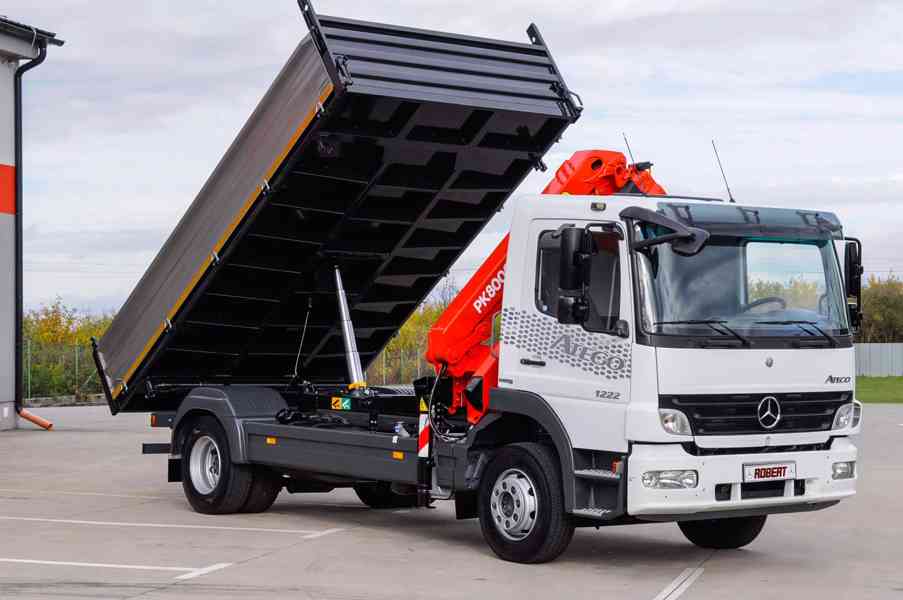 MERCEDES ATEGO 1222 TŘÍSTRANNÝ SKLÁPĚČ HYDRAULICKÁ RUKA EU4 - foto 77