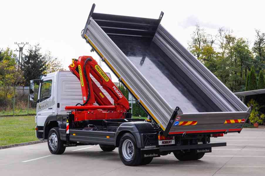 MERCEDES ATEGO 1222 TŘÍSTRANNÝ SKLÁPĚČ HYDRAULICKÁ RUKA EU4 - foto 80